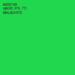 #20D74D - Malachite Color Image