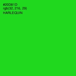 #20D81D - Harlequin Color Image
