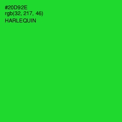 #20D92E - Harlequin Color Image