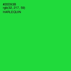 #20D93B - Harlequin Color Image