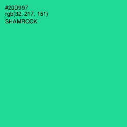 #20D997 - Shamrock Color Image