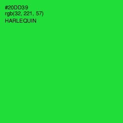 #20DD39 - Harlequin Color Image