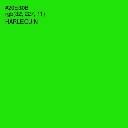 #20E30B - Harlequin Color Image