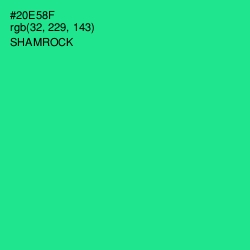 #20E58F - Shamrock Color Image