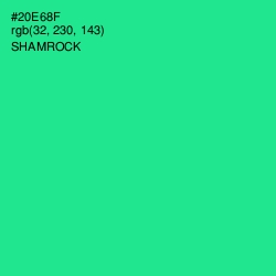 #20E68F - Shamrock Color Image