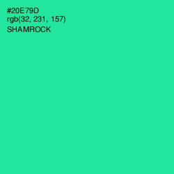 #20E79D - Shamrock Color Image