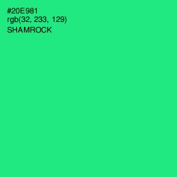 #20E981 - Shamrock Color Image