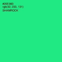 #20E983 - Shamrock Color Image