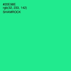 #20E98E - Shamrock Color Image