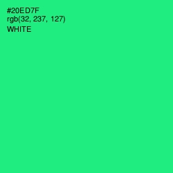 #20ED7F - Spring Green Color Image