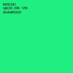 #20EE81 - Shamrock Color Image