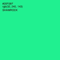 #20F08F - Shamrock Color Image