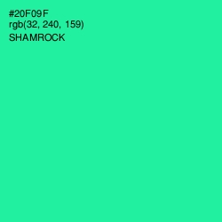 #20F09F - Shamrock Color Image