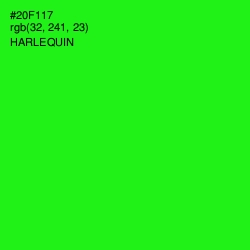 #20F117 - Harlequin Color Image