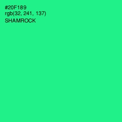 #20F189 - Shamrock Color Image