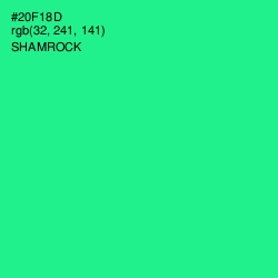 #20F18D - Shamrock Color Image