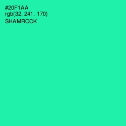 #20F1AA - Shamrock Color Image