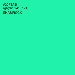 #20F1AB - Shamrock Color Image