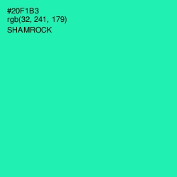 #20F1B3 - Shamrock Color Image