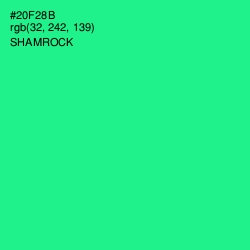 #20F28B - Shamrock Color Image