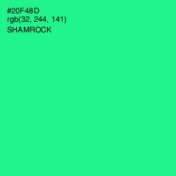 #20F48D - Shamrock Color Image
