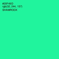 #20F49D - Shamrock Color Image