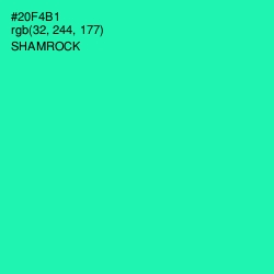 #20F4B1 - Shamrock Color Image