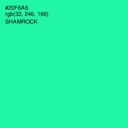 #20F6A6 - Shamrock Color Image