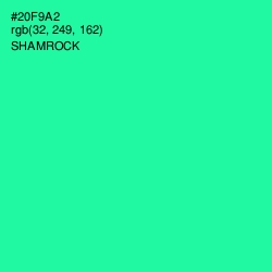 #20F9A2 - Shamrock Color Image