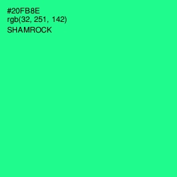#20FB8E - Shamrock Color Image