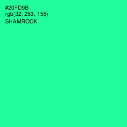 #20FD9B - Shamrock Color Image