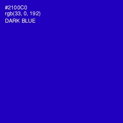 #2100C0 - Dark Blue Color Image
