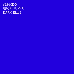 #2100DD - Dark Blue Color Image