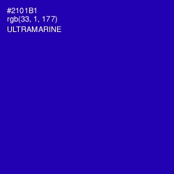 #2101B1 - Ultramarine Color Image