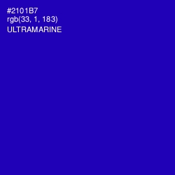 #2101B7 - Ultramarine Color Image