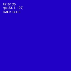 #2101C5 - Dark Blue Color Image