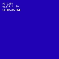 #2102B4 - Ultramarine Color Image