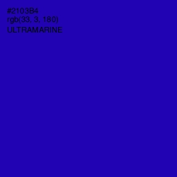 #2103B4 - Ultramarine Color Image