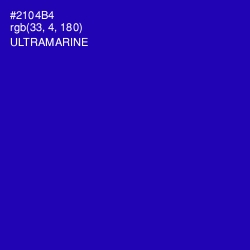 #2104B4 - Ultramarine Color Image
