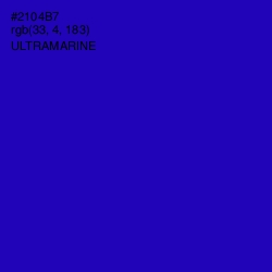 #2104B7 - Ultramarine Color Image