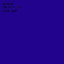 #21058F - Blue Gem Color Image