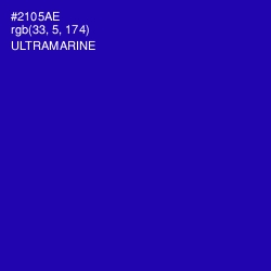 #2105AE - Ultramarine Color Image
