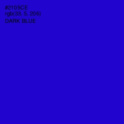 #2105CE - Dark Blue Color Image