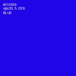 #2105E9 - Blue Color Image