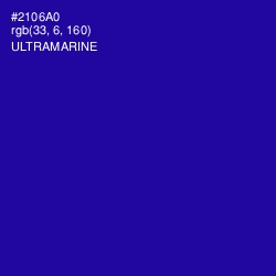 #2106A0 - Ultramarine Color Image