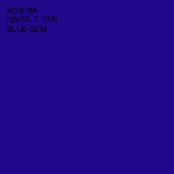 #21078A - Blue Gem Color Image