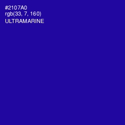 #2107A0 - Ultramarine Color Image