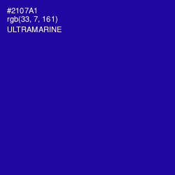 #2107A1 - Ultramarine Color Image