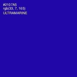 #2107A5 - Ultramarine Color Image