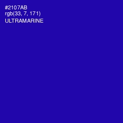 #2107AB - Ultramarine Color Image